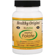 Healthy Origins, Methyl Folate, 800 mcg, 120 Veggie Caps