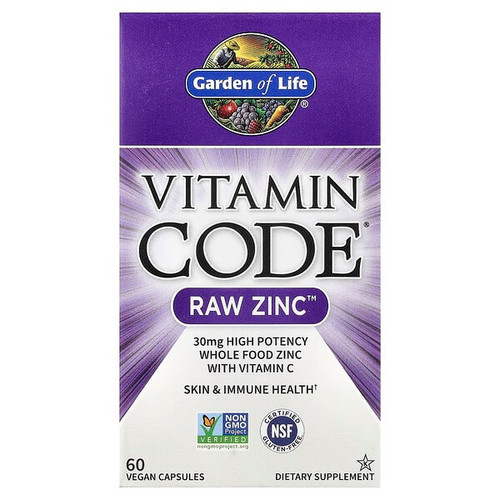 <img alt="Garden of Life, Vitamin Code, RAW Zinc with Vitamin C, 60 Vegan Capsules" title="Garden of Life, Vitamin Code, RAW Zinc with Vitamin C, 60 Vegan Capsules,658010116527"