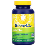 <img alt="Renew Life, Triple Fiber, 150 Vegetarian Capsules" title="Renew Life, Triple Fiber, 150 Vegetarian Capsules,631257535474"