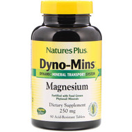 <img alt="Natures Plus, Dyno-Mins, Magnesium, 250 mg, 90 Acid-Resistant Tablets" title="Natures Plus, Dyno-Mins, Magnesium, 250 mg, 90 Acid-Resistant Tablets,097467366619"