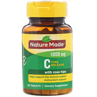 <img alt="Nature Made, Vitamin C with Rose Hips, Time Release, 1000 mg, 60 Tablets" title="Nature Made, Vitamin C with Rose Hips, Time Release, 1000 mg, 60 Tablets,031604016500"