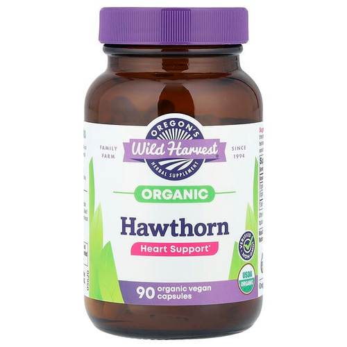 <img alt="Oregons Wild Harvest, Organic Hawthorn, 90 Vegan Capsules (200 mg per Capsule)" title="Oregons Wild Harvest, Organic Hawthorn, 90 Vegan Capsules (200 mg per Capsule),706195004204"