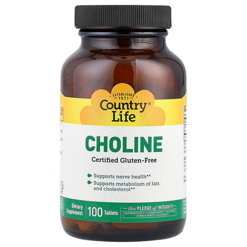 <img alt="Country Life, Choline, 266 mg, 100 Tablets" title="Country Life, Choline, 266 mg, 100 Tablets,015794065104"