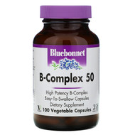 <img alt="Bluebonnet Nutrition, B-Complex 50, 100 Veggie Caps" title="Bluebonnet Nutrition, B-Complex 50, 100 Veggie Caps,743715004122"