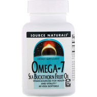 <img alt="Source Naturals, Omega-7, Seabuckthorn Fruit Oil, 60 Vegi Softgels" title="Source Naturals, Omega-7, Seabuckthorn Fruit Oil, 60 Vegi Softgels,021078025542"