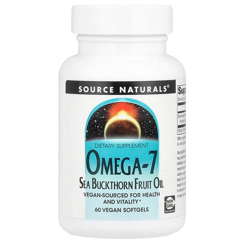<img alt="Source Naturals, Omega-7, Sea Buckthorn Fruit Oil, 60 Vegan Softgels" title="Source Naturals, Omega-7, Sea Buckthorn Fruit Oil, 60 Vegan Softgels,021078025542"