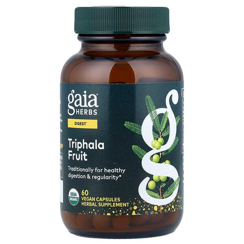 <img alt="Gaia Herbs, Triphala Fruit, 60 Vegan Capsules" title="Gaia Herbs, Triphala Fruit, 60 Vegan Capsules,751063145923"