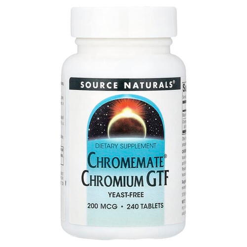 <img alt="Source Naturals, Chromemate Chromium GTF, 200 mcg, 240 Tablets" title="Source Naturals, Chromemate Chromium GTF, 200 mcg, 240 Tablets,021078001072"