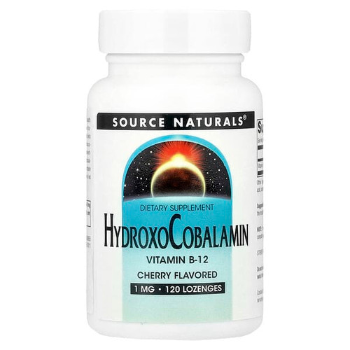 <img alt="Source Naturals, HydroxoCobalamin, Vitamin B12, Cherry , 1 mg, 120 Lozenges" title="Source Naturals, HydroxoCobalamin, Vitamin B12, Cherry , 1 mg, 120 Lozenges,021078026556"
