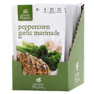 Simply Organic, Peppercorn Garlic Marinade Mix, 12 Packets, 1.00 oz (28 g) Each