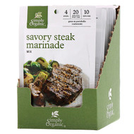 <img alt="Simply Organic, Savory Steak Marinade Mix, 12 Packets, 0.70 oz (20 g) Each" title="Simply Organic, Savory Steak Marinade Mix, 12 Packets, 0.70 oz (20 g) Each,089836157683"