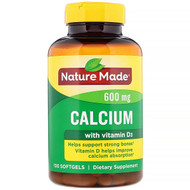 <img alt="Nature Made, Calcium with Vitamin D3, 600 mg, 100 Softgels" title="Nature Made, Calcium with Vitamin D3, 600 mg, 100 Softgels,031604025083"