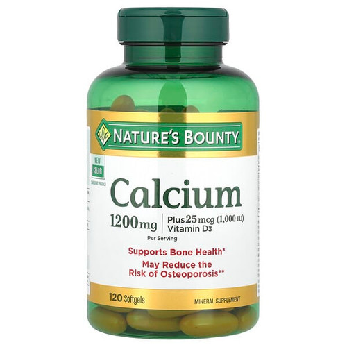 <img alt="Natures Bounty, Calcium Plus Vitamin D3, 120 Softgels" title="Natures Bounty, Calcium Plus Vitamin D3, 120 Softgels,074312134371"