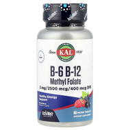 <img alt="KAL, B-6 B-12 Methyl Folate, Mixed Berry, 60 Micro Tablets" title="KAL, B-6 B-12 Methyl Folate, Mixed Berry, 60 Micro Tablets,021245291510"