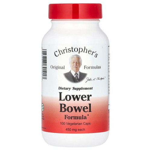 <img alt="Christophers Original Formulas, Lower Bowel Formula, 100 Vegetarian Caps" title="Christophers Original Formulas, Lower Bowel Formula, 100 Vegetarian Caps,084783891017"