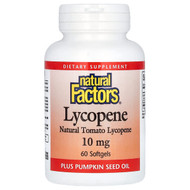 <img alt="Natural Factors, Lycopene, 10 mg, 60 Softgels" title="Natural Factors, Lycopene, 10 mg, 60 Softgels,068958010168"