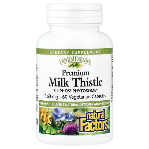<img alt="Natural Factors, Herbal Factors, Premium Milk Thistle, 160 mg, 60 Vegetarian Capsules" title="Natural Factors, Herbal Factors, Premium Milk Thistle, 160 mg, 60 Vegetarian Capsules,068958017570"