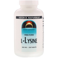 <img alt="Source Naturals, L-Lysine, 500 mg, 250 Tablets" title="Source Naturals, L-Lysine, 500 mg, 250 Tablets,021078001409"