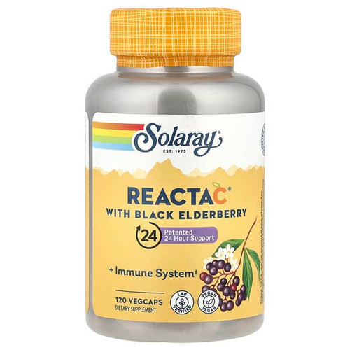 <img alt="Solaray, Reacta C with Black Elderberry, 120 VegCaps" title="Solaray, Reacta C with Black Elderberry, 120 VegCaps,076280846638"