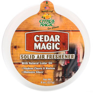 3 PACK of Citrus Magic, Cedar Magic, Solid Air Freshener, 8 oz (227 g)