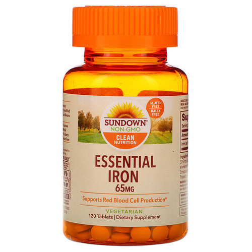 <img alt="Sundown Naturals, Iron, 65 mg, 120 Tablets" title="Sundown Naturals, Iron, 65 mg, 120 Tablets,030768412838"