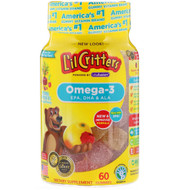 <img alt="L'il Critters, Omega-3, Raspberry-Lemondade Flavors, 60 Gummies" title="L'il Critters, Omega-3, Raspberry-Lemondade Flavors, 60 Gummies,027917014265"