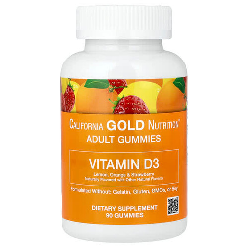 <img alt="California Gold Nutrition, Vitamin D3 Gummies, Lemon, Orange, & Strawberry, 90 Gummies (25 mcg (1,000 IU per Gummy))" title="California Gold Nutrition, Vitamin D3 Gummies, Lemon, Orange, & Strawberry, 90 Gummies (25 mcg (1,000 IU per Gummy)),898220011964"