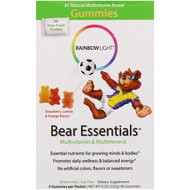<img alt="Rainbow Light, Bear Essentials, Multivitamin & Multimineral, Gummies, Strawberry, Lemon & Orange Flavors, 30 Packets, 3 Gummies Each" title="Rainbow Light, Bear Essentials, Multivitamin & Multimineral, Gummies, Strawberry, Lemon & Orange Flavors, 30 Packets, 3 Gummies Each,021888120024"