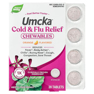 <img alt="Natures Way, Umcka, Cold & Flu Relief Chewables, Ages 6+, Orange, 20 Tablets" title="Natures Way, Umcka, Cold & Flu Relief Chewables, Ages 6+, Orange, 20 Tablets,033674151617"