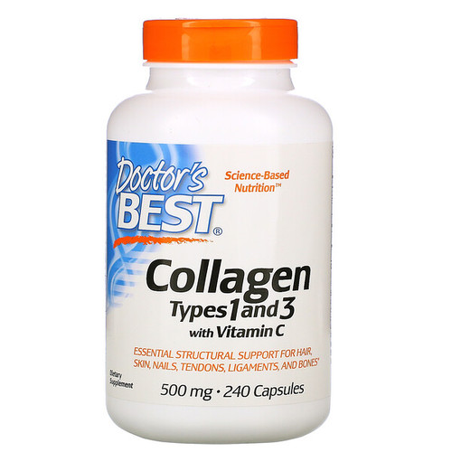 <img alt="Doctors Best, Collagen Types 1 & 3 with Peptan, 500 mg, 240 Capsules" title="Doctors Best, Collagen Types 1 & 3 with Peptan, 500 mg, 240 Capsules,753950002630"