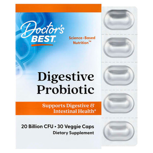 <img alt="Doctors Best, Digestive Probiotic, 30 Veggie Caps" title="Doctors Best, Digestive Probiotic, 30 Veggie Caps,753950003620"