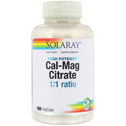 <img alt="Solaray, Cal-Mag Citrate - 180 Vegetarian Capsules" title="Solaray, Cal-Mag Citrate - 180 Vegetarian Capsules,076280045253"