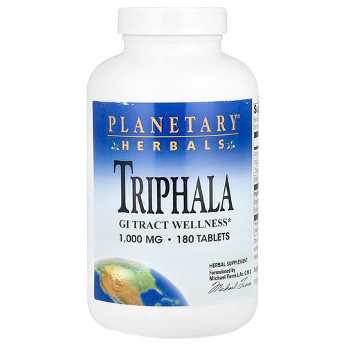<img alt="Planetary Herbals, Triphala, 180 Tablets (1,000 mg per Tablet)" title="Planetary Herbals, Triphala, 180 Tablets (1,000 mg per Tablet),021078100669"