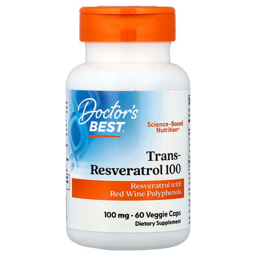 <img alt="Doctors Best, Trans-Resveratrol 100, 60 Veggie Caps" title="Doctors Best, Trans-Resveratrol 100, 60 Veggie Caps,753950001718"