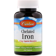 <img alt="Carlson Labs, Chelated Iron, 27 mg, 250 Tablets" title="Carlson Labs, Chelated Iron, 27 mg, 250 Tablets,088395055720"