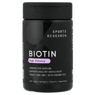 <img alt="Sports Research, Biotin, 2,500 mcg, 120 Veggie Softgels" title="Sports Research, Biotin, 2,500 mcg, 120 Veggie Softgels,023249011798"