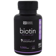<img alt="Sports Research, Biotin, 5,000 mcg, 120 Veggie Softgels" title="Sports Research, Biotin, 5,000 mcg, 120 Veggie Softgels,023249090007"