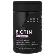 <img alt="Sports Research, Biotin, 5,000 mcg, 120 Veggie Softgels" title="Sports Research, Biotin, 5,000 mcg, 120 Veggie Softgels,023249090007"