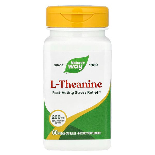 <img alt="Natures Way, L-Theanine, 60 Vegan Capsules (100 mg per Capsule)" title="Natures Way, L-Theanine, 60 Vegan Capsules (100 mg per Capsule),763948095568"