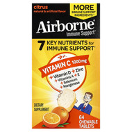 <img alt="AirBorne, Immune Support, Citrus, 64 Chewable Tablets" title="AirBorne, Immune Support, Citrus, 64 Chewable Tablets,647865186311"