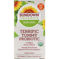 <img alt="Sundown Organics, Terrific Tummy Probiotic, 1.5 Billion CFU, 30 Tablets" title="Sundown Organics, Terrific Tummy Probiotic, 1.5 Billion CFU, 30 Tablets,030768002169"