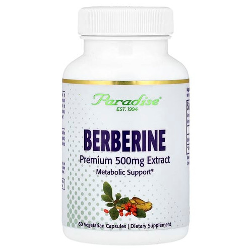 <img alt="Paradise Herbs, Berberine , 500 mg, 60 Vegetarian Capsules" title="Paradise Herbs, Berberine , 500 mg, 60 Vegetarian Capsules,601944778699"