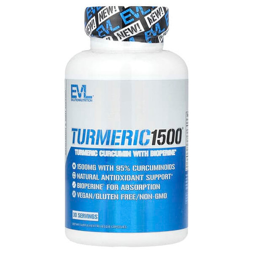 <img alt="EVLution Nutrition, Turmeric 1500, Turmeric Curcumin with BioPerine, 90 Veggie Capsules" title="EVLution Nutrition, Turmeric 1500, Turmeric Curcumin with BioPerine, 90 Veggie Capsules,818901020511"