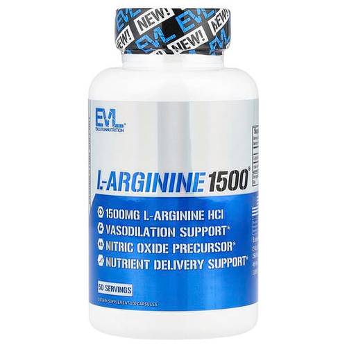 <img alt="EVLution Nutrition, L-Arginine1500, 100 Capsules (750 mg per Capsule)" title="EVLution Nutrition, L-Arginine1500, 100 Capsules (750 mg per Capsule),818901021679"