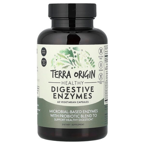 <img alt="Terra Origin, Healthy Digestive Enzymes, 60 Vegetarian Capsules" title="Terra Origin, Healthy Digestive Enzymes, 60 Vegetarian Capsules,857668007458"