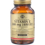 <img alt="Solgar, Naturally Sourced Vitamin E, 268 mg (400 IU), 100 Softgels" title="Solgar, Naturally Sourced Vitamin E, 268 mg (400 IU), 100 Softgels,033984035416"