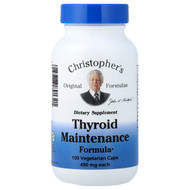 <img alt="Christophers Original Formulas, Thyroid Maintenance Formula, 100 Vegetarian Caps" title="Christophers Original Formulas, Thyroid Maintenance Formula, 100 Vegetarian Caps,084783891321"