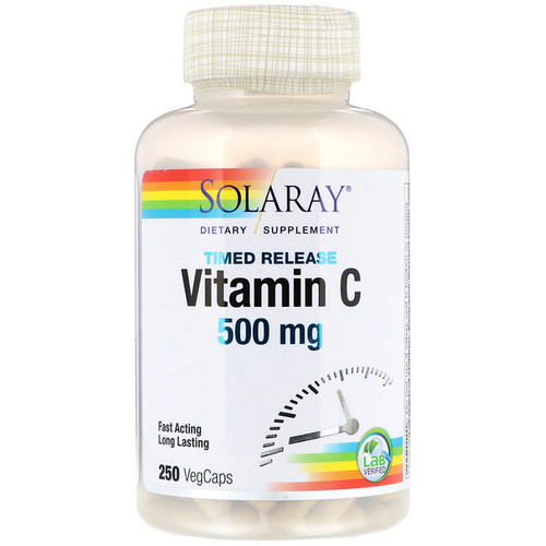 <img alt="Solaray Vitamin C - 500 mg - 250 Veg Capsules" title="Solaray Vitamin C - 500 mg - 250 Veg Capsules,076280044010"
