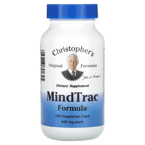<img alt="Christophers Original Formulas, MindTrac Formula, 440 mg, 100 Vegetarian Caps" title="Christophers Original Formulas, MindTrac Formula, 440 mg, 100 Vegetarian Caps,084783891345"