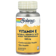 <img alt="Solaray, Vitamin E, 100 Softgels" title="Solaray, Vitamin E, 100 Softgels,076280041637"